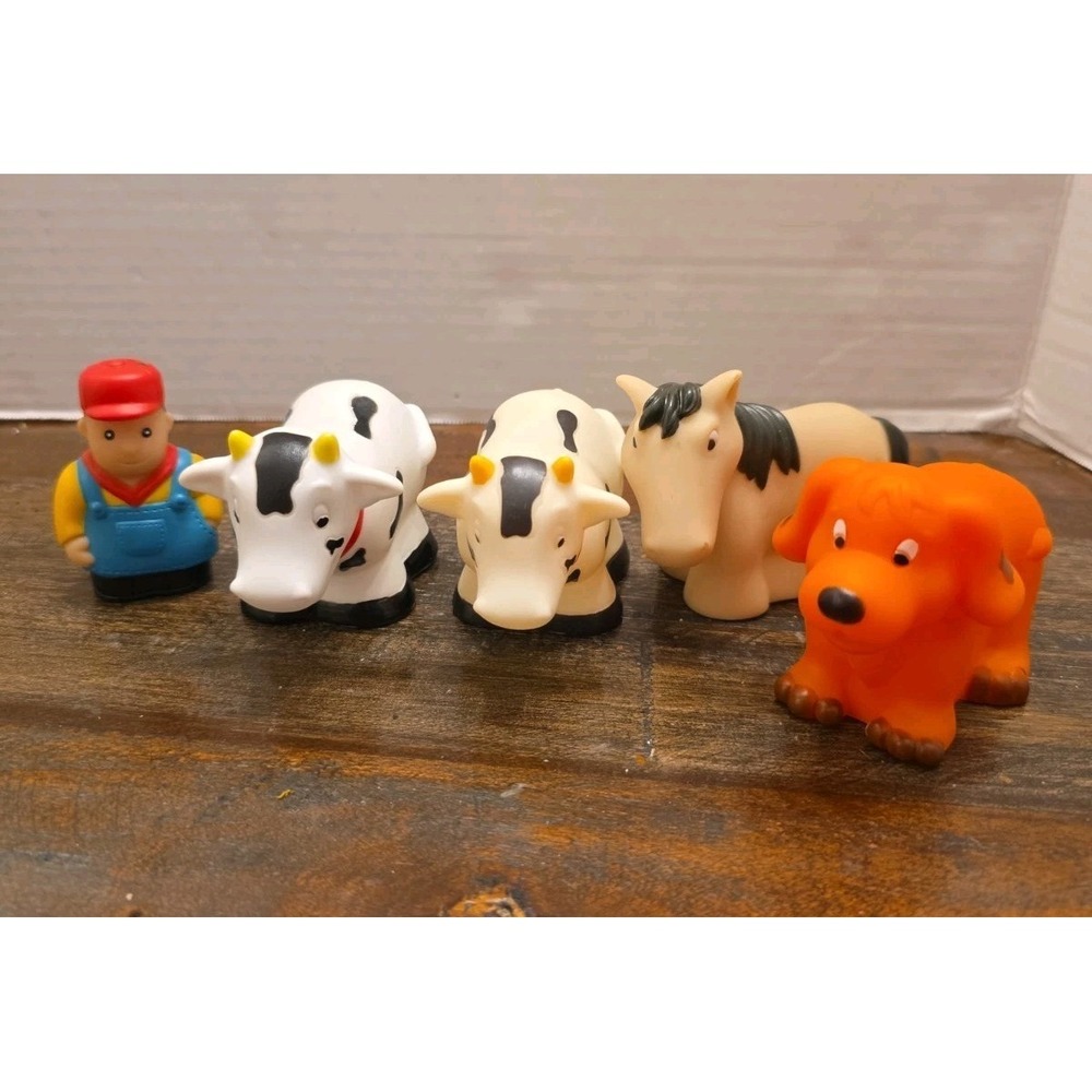 Battat Big Red Barn Replacement Figures Lot Farmer Cows Horse Dog 2015 2018